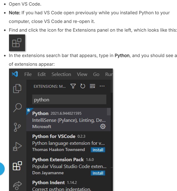 Python Extension for Visual Studio Code